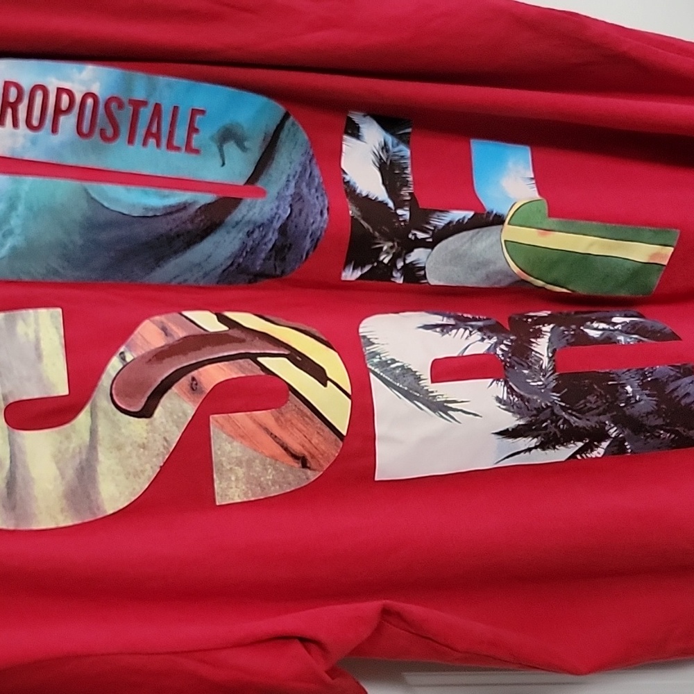 Aeropostale Surf TShirt Size XXL Red New With Tags - Picture 4 of 5